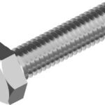 Altıköşe Başlı Tam Diş Çelik Civata DIN 933 M3 (8.8 Kalite)