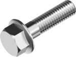 A2 304 Paslanmaz Flanşlı Civata DIN-6921 M12 Altıköse Başlı Kendinden Pullu Inox