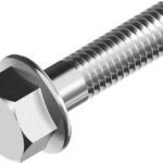 A2 304 Paslanmaz Flanşlı Civata DIN-6921 M10 Altıköse Başlı Kendinden Pullu Inox